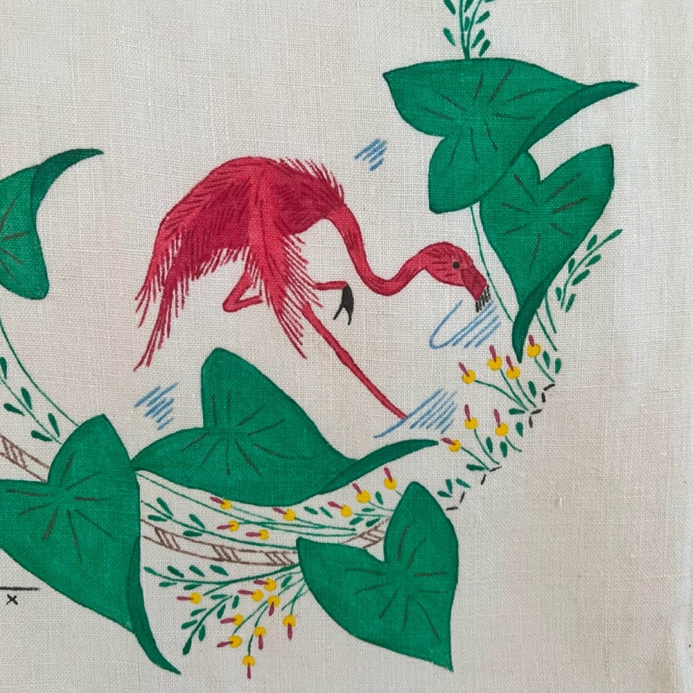 Flamingo Linen Tablecloth